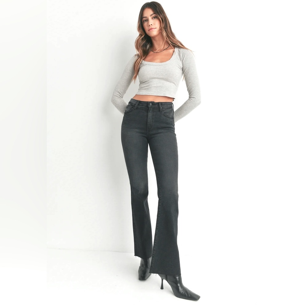 Just Black Denim, size 25, black distressed